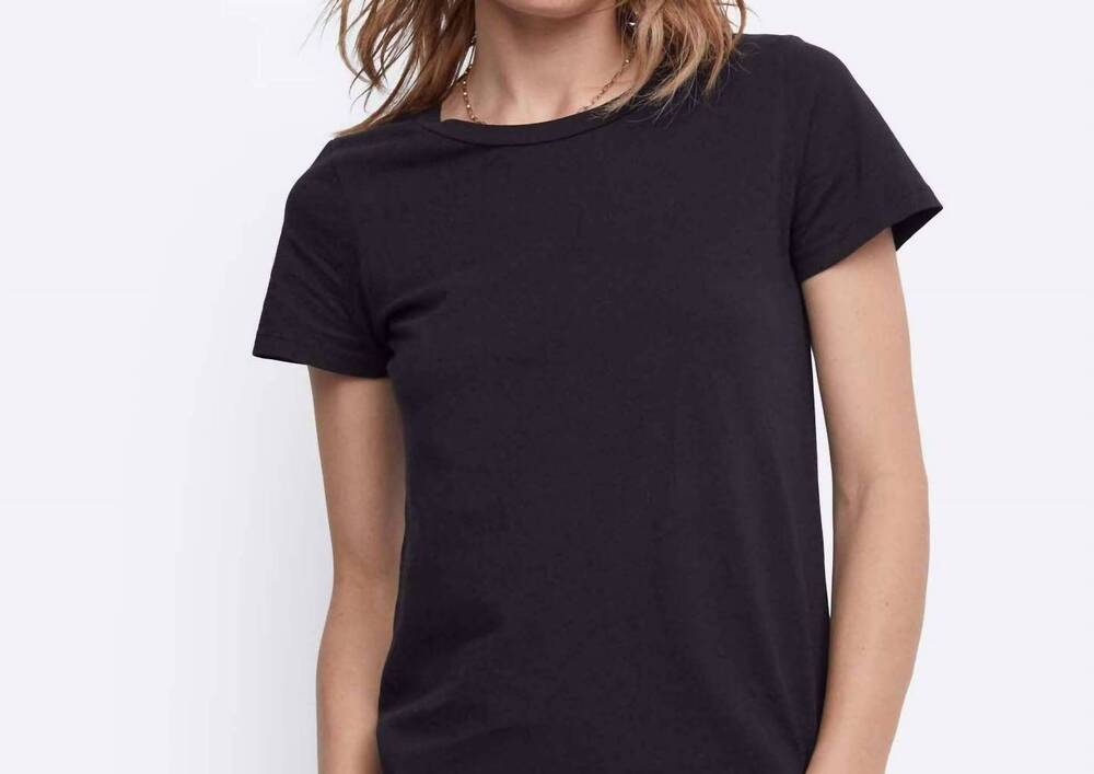 NEW MATE women's organic cotton classic top in black